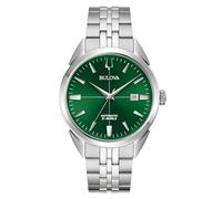 Bulova Sutton Automatic Men's Watch, Green 96B424, Steel Case And Bracelet