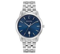 Bulova Sutton Classic - Orologio al quarzo da uomo (3 lancette, 40 mm), argento, cinturino classico in acciaio inox color argento al quarzo Sutton