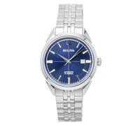 Bulova Sutton Stainless Steel Blue Dial 21 Jewels Automatic 96B425 Men's Watch