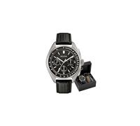 Bulova uomo cinturino in pelle luna orologio