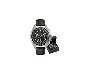 Bulova uomo cinturino in pelle luna orologio