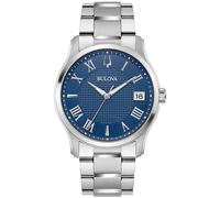 Bulova Wilton 96B386 - Orologio da uomo al quarzo, con quadrante blu, Movimento al quarzo