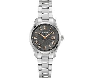 Bulova Wilton 96M164 - Orologio da polso al quarzo da donna in acciaio INOX, Bracciale
