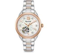 Bulova Orologio Analogico Automatico Donna con Cinturino in Acciaio Inossidabile 98P170