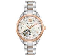 Bulova Women's Automatic Stainless Steel Casual Watch, Color:Two Tone (Model: 98P170)