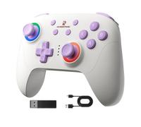 BuLuHAHA RG P01 Controller per PC Android IOS Steam Switch Gamepad Bluetooth, RG P01 Wireless Gaming Controller con Joystick ad effetto Hall/Triggers Joystick e Gamepad Controller per Bluetooth/ PS3