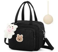 Bulyoou Borsa per pannolini, borsa multifunzione per pannolini con custodia in silicone per ciuccio, piccola mamma, borsa a tracolla da viaggio, per mamma e papà, per ospedale, forniture per ospedale