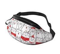 Bum Bag Christmas Cute Cat, Marsupi Pratico Marsupi Sportivo Elegante Marsupi Tattico Per Fitness Sportivo Bicicletta