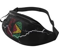 Bum Bag It'S In My Dna Guyana Flag, Marsupi Running Con Foro Per Auricolari Fanny Pack Bag Casual Marsupi A Tracolla Per Ciclismo Donna Sport