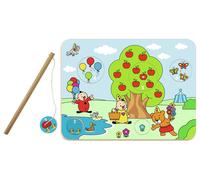 Bumba Houten magnetische puzzel - 5 stukjes - Met houten vislijn