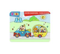 Bumba houten puzzel - auto vakantie - 7 stukken