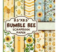 Bumble Bee Scrapbook Paper: Double-Sided Decorative Scrapbooking Pages, Decoupage, DIY, Craft Papers for Junk Journals, Wrapping Paper , Card Making And More