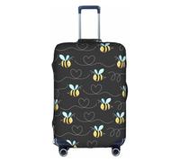 Bumble Bees stampa bagagli coperture protettive maniche bagagli coperture decorative per bagagli, coperture per bagagli con cerniera, bianco, X-Large