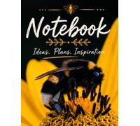 Bumblebee on a Flower Graph Paper Notebook - for School, College, Work, and Home