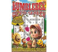 Bumblebee Word Search: Easy To Read Print With 50+ Puzzles About Bumblebees, Insects, Bugs, And More | 6x9 inch, 110 pages | Gift For Holidays, Vacations, and Spare Time