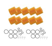 Bumdenuu 10PZ Filtri Olio Motore per Auto per Toyota C- 2018 2019 2.0L Vibe 2009-2010 Corolla Prius 1.8L Filtri 04152YZZA6