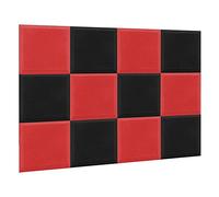 Bumdenuu 12 Pezzi Schiuma di Isolamento acustico Ignifugo Studio Blocco Isolamento acustico Ad Alta Densità Schiuma di Cuneo Rumore Ridurre Muschio, 5X30X30Cm