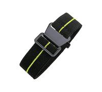 Bumdenuu 18/20/22mm Degli di Stile Militare Elastico In Nylon Intrecciato Cinturino Nato Traspirante Pelle Amichevole Cinturino di Vigilanza con Strumenti di Installazione, Nero+Giallo-Nero, 20mm