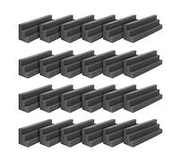 Bumdenuu 24 pezzi per bassi in schiuma acustica, imbottitura per protezione acustica, schiuma per angoli insonorizzati, schiuma di protezione acustica