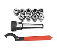Bumdenuu 9 Pz Pinze un Molla Er25 1 Pz Mt3 M12 Er25 Portapinze Morse Supporto Cono Cono per Utensile Tornio