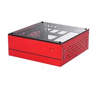 Bumdenuu A01 Custodia orizzontale HTPC Custodia Per Computer ITX Mini Caso di Controllo Industriale Custodia Rosso Coperchio in Vetro