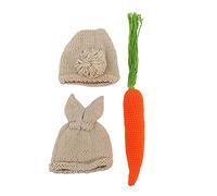 Bumdenuu Accessori Fotografici per Neonati Set di Foto di Conigli a Maglia per Bambini Piccoli