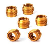 Bumdenuu Adattatori a vite filettati femmina 6 pezzi adattatori per dado supporto a clip microfono per supporto microfono