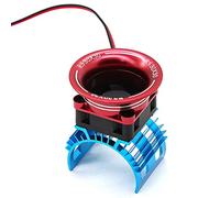 Bumdenuu Coperchio del Dissipatore di Calore Motore + Ventola Raffreddamento per WLtoys A959-B 144001 124019 1/8 1/10 RC Car 540 550 3650 Dissipatore di Calore del Motore di Dimensioni