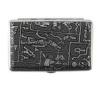 Bumdenuu Scatola per sigarette personalite impermeabile a umidità anti-pressione sottile in stile egittiano corticale