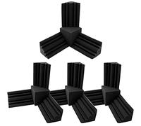 Bumdenuu Set di 16 pezzi di schiuma acustica, 12 pezzi, base a bassa schiuma da parete + 4 pezzi, isolamento acustico in schiuma ignifuga ad alta densità