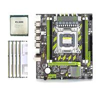 Bumdenuu Set di schede madri X79 Xeon E5 2640 CPU E5-2640 con combo LGA2011 4 pezzi x 4 GB = 16 GB di memoria DDR3 PC3 10600R 1333Mhz