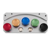 Bumdenuu Supporto per olio per orologio pressofuso a pressione 5 bicchieri di piatti di oliatore coperchio riparazione orologi stoccaggio grasso olio per orologiai, Come mostrato, A