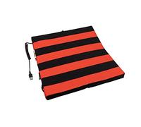 Bumfire Cuscino Riscaldato Termico per Esterno e Stadio, Pieghevole e Portatile, Resiste a Sporco e Acqua Per Sedersi al Caldo, Connettore USB e Protezione dal Surriscaldamento, Nero/Rosso, 35 x 3 x 3.5 cm