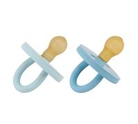 BumiBébé ciucci rotondi pacco da 2 pz 3-36 mesi (Sky blue & Denim)