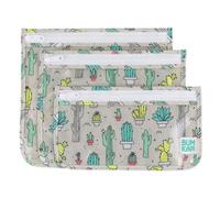 Bumkins - Borsa da viaggio per articoli per la persona, approvata TSA, con cerniera, conforme alle dimensioni di sacchetto dei liquidi per compagnie aeree, trasparente, per bambini, organizzazione