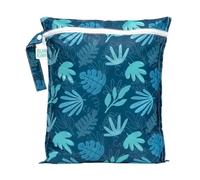 Bumkins Borsa impermeabile e lavabile, riutilizzabile per viaggi, spiaggia, piscina, passeggino, pannolini, vestiti sporchi da palestra, costumi da bagno bagnati, articoli da toeletta, 30x35 cm, blu