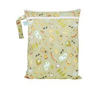 Bumkins Borsa impermeabile riutilizzabile con cerniera, E1 Camp Gear-wd, Wet/Dry, Borsa bagnata/asciutta