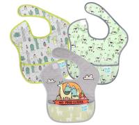Bumkins Bumks3-Bn3 Super Bib Bavaglini, Pack da 3 Pezzi