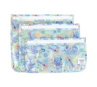 Bumkins Disney, borsa da viaggio per articoli da toeletta, approvata TSA con cerniera, compatibile con compagnia aerea, compatibile con compagnia aerea, borsa per pannolini, colore: trasparente