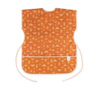 Bumkins Grembiule a maniche corte riutilizzabile e impermeabile per bambini dai 3 ai 7 anni, grembiule per pittura per bambini, arte, artigianato e giochi con tasca, tessuto morbido Grounded