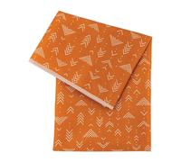 Bumkins Tappetino per bambini sotto il seggiolone, tappetino impermeabile riutilizzabile per arti e mestieri, tappetino per bambini, pavimenti o tavoli, in tessuto, 106,7 x 106,7 cm, arancione boho