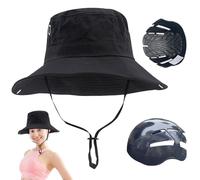 Bump Cap Cappello da pesca Bump Cap, Cappelli da sole con inserto a urto Cappello da trekking UPF 50+ Cappello a tesa larga con sottogola regolabile Protezione per la testa per uomo Estate Campeggio