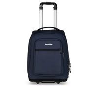 Invicta Trolley Scuola Bump, Blu, 2 in 1, con Spallacci Uso Zaino, Doppio Scomparto con Tasca Per PC, Tasca Per Borraccia, Maxi Capienza 38 lt, Scuola Media e Superiore, Viaggio, Zaino Ragazza e