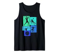 Bump Set Spike Repeat Pallavolo Magliette per Ragazze Donne Ragazzi Canotta