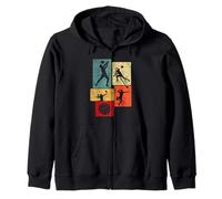 Bump Set Spike Repeat Pallavolo Magliette per Ragazze Donne Ragazzi Felpa con Cappuccio