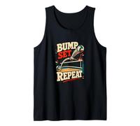 Bump Set Spike Repeat Pallavolo Net Umorismo Canotta
