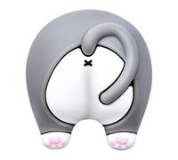Bumper A Manopola Della Porta - 3x Simpatico Gatto Con Gatto Manico Della Porta Del Paraurper Adesivo Stopper | 19g PVC Senza Perforazione Per La Protezione Della Parete Per La Perforazione Per La Sal