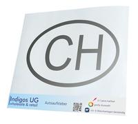 Bumper Adesivo - The Schweiz CH - 110x70 mm Argento