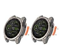Bumper in metallo anticollisione per Garmin Fenix 8/Fenix 8 Pro 47 mm, evita collisioni Crashproof per Garmin Quatix 8/Tactix 8 47 mm (arancione)