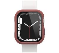 Bumper OtterBox Eclipse con Protettore schermo in Vetro Temperato integrato per Apple Watch Series 9/8/7-45mm, antishock e cadute, protettivo per schermo e bordi dell' Apple Watch, Rosa/Rosso